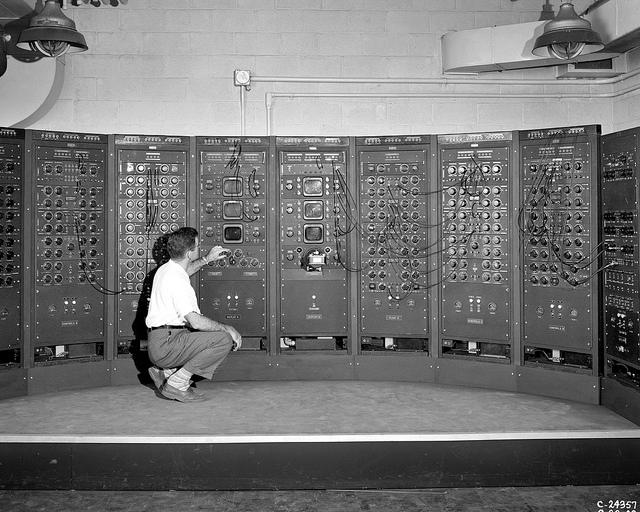 An early Computer, in the days before semiconductors. Credit: James Vaughan