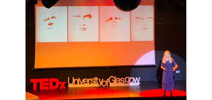 Photo of the TEDx University of Glasgow 2020 stage