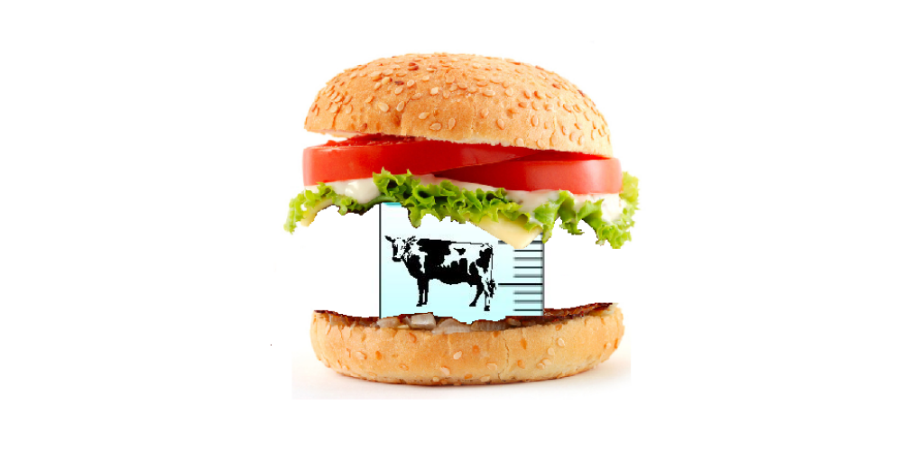 Illustration of a test tube burger